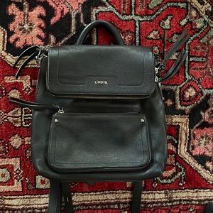 Black Lodis purse backpack